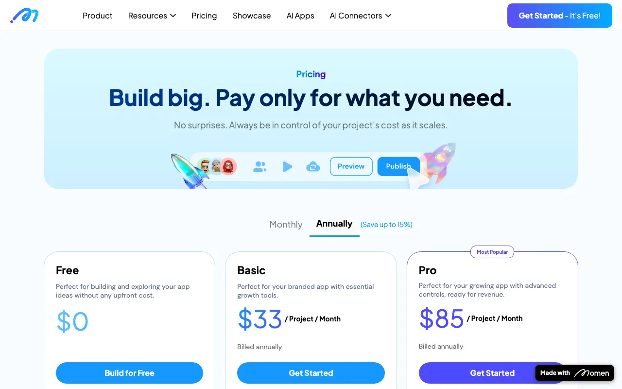Vibe Architect — pricing page