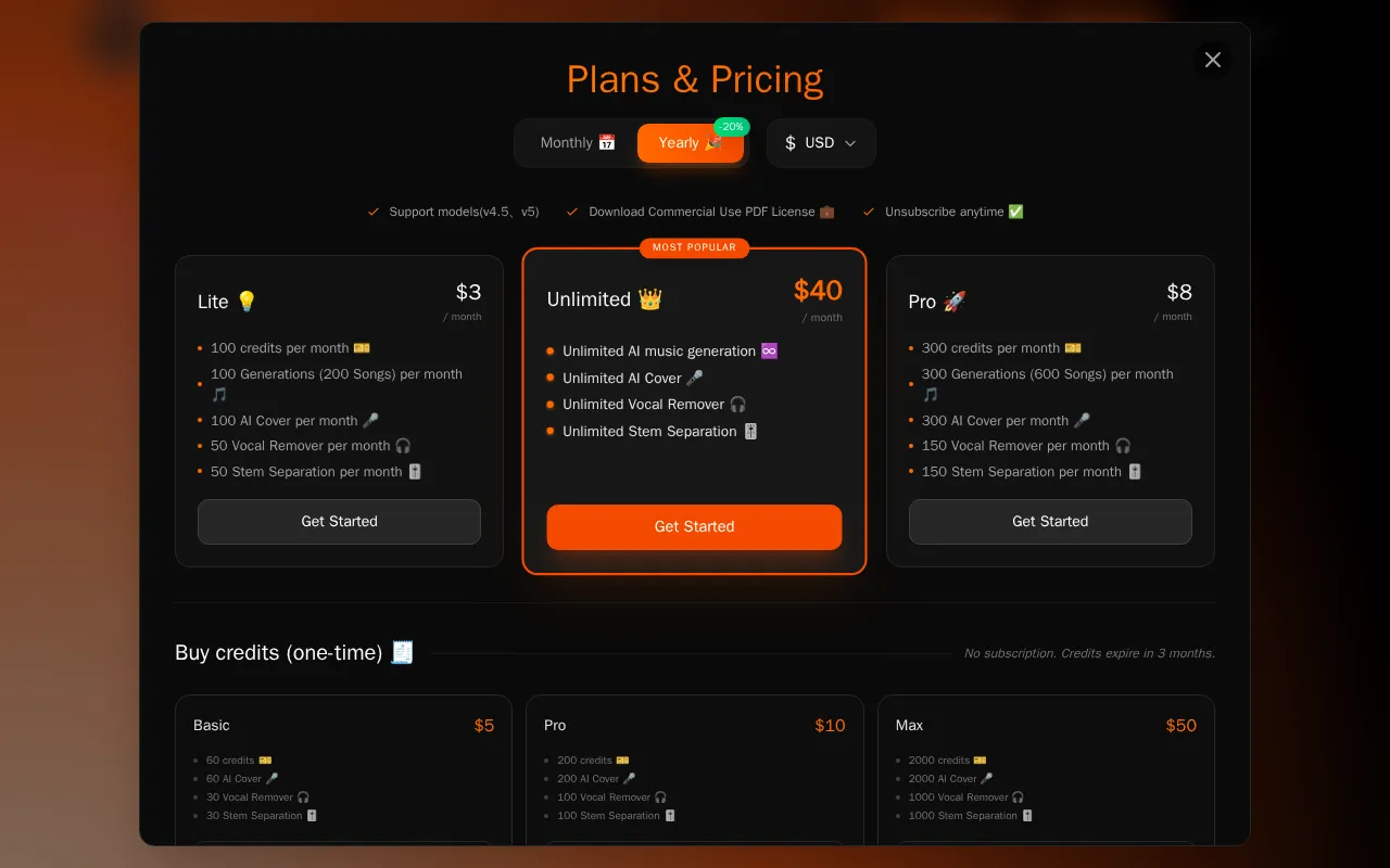 Vibe Musicing AI — preview screenshot