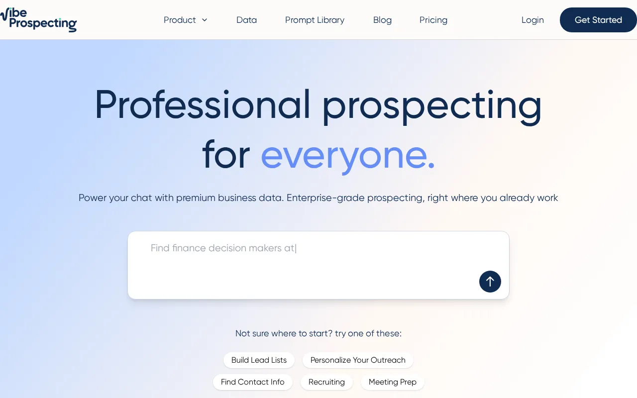 Vibe Prospecting — preview screenshot