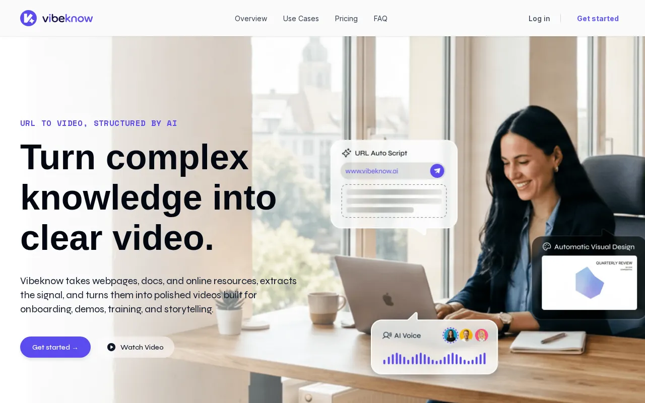 VibeKnow Studio — preview screenshot