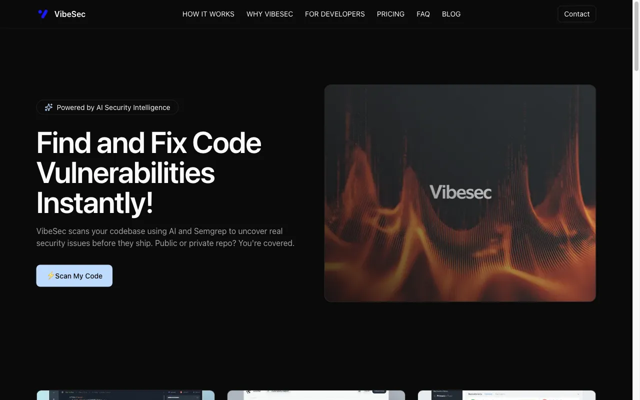 VibeSec — preview screenshot