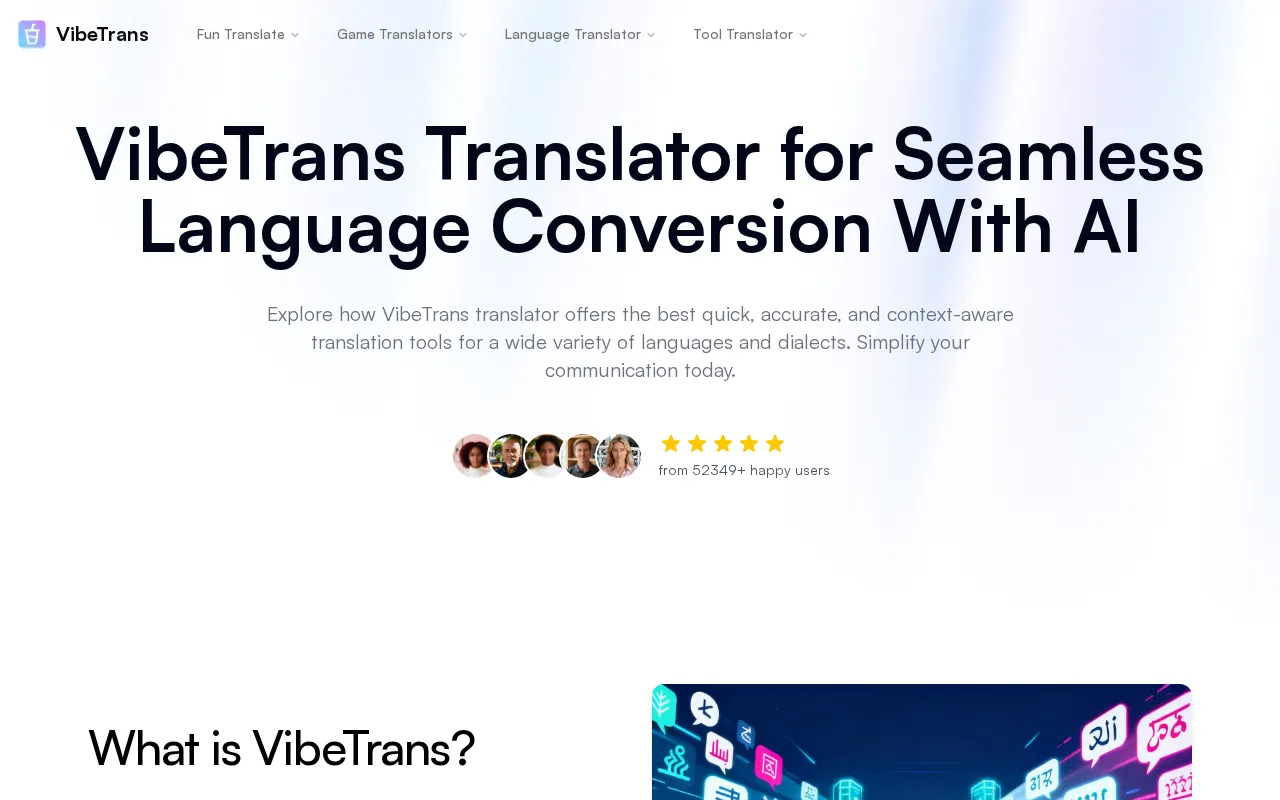 VibeTrans — preview screenshot