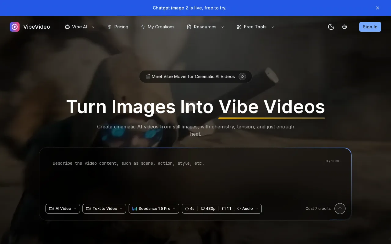 VibeVideo — preview screenshot