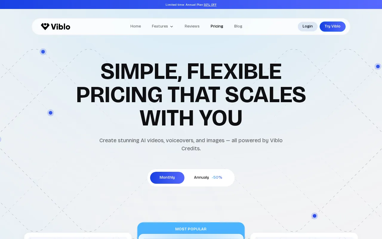 Viblo — pricing page