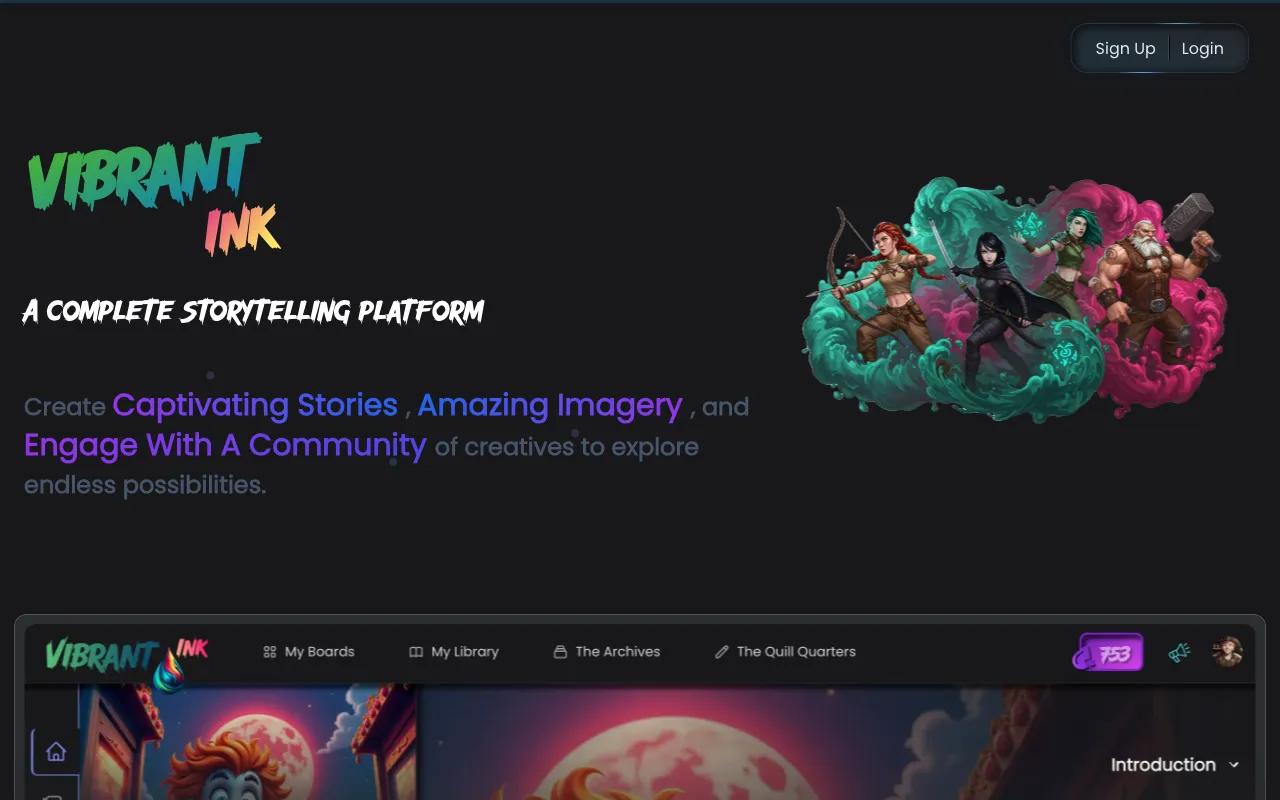 Vibrant.ink — preview screenshot