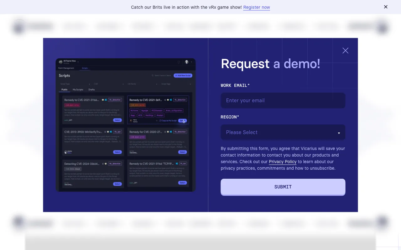 Vicarius — preview screenshot