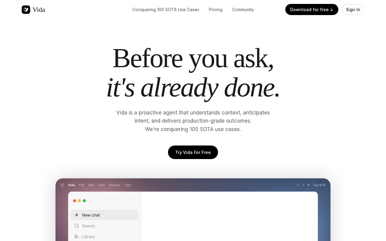 Vida — preview screenshot