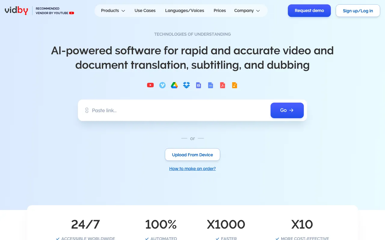 Vidby — preview screenshot