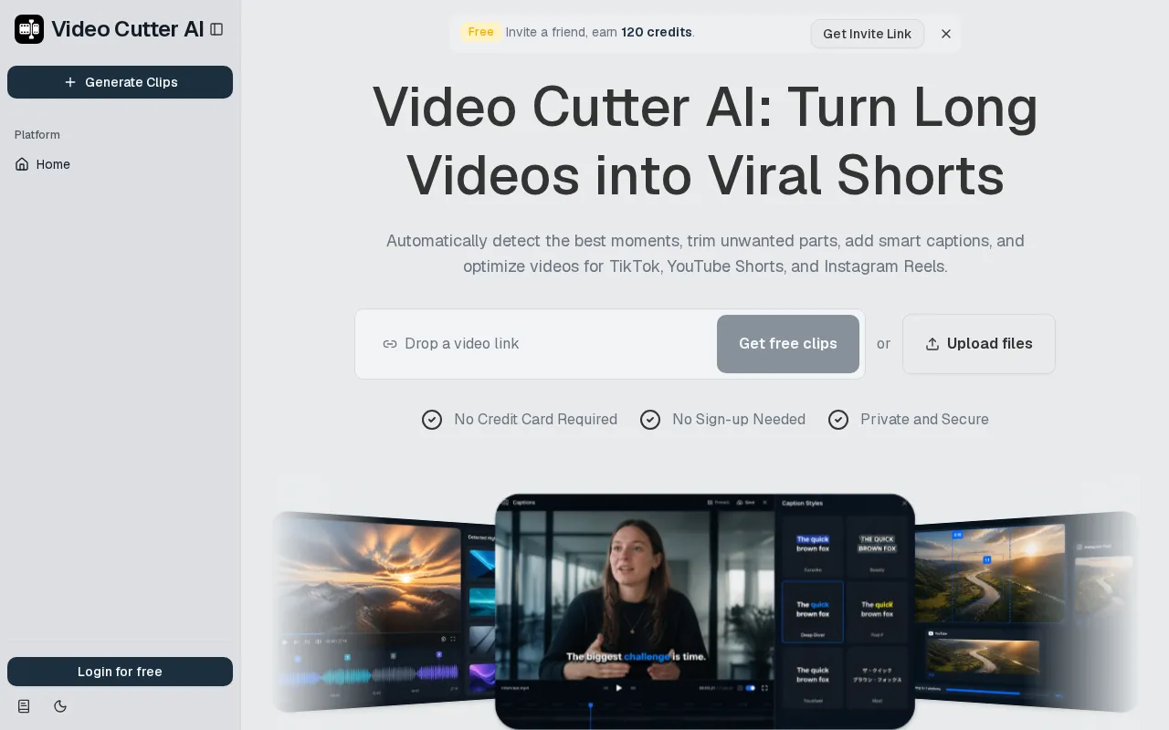 Video Cutter AI — preview screenshot