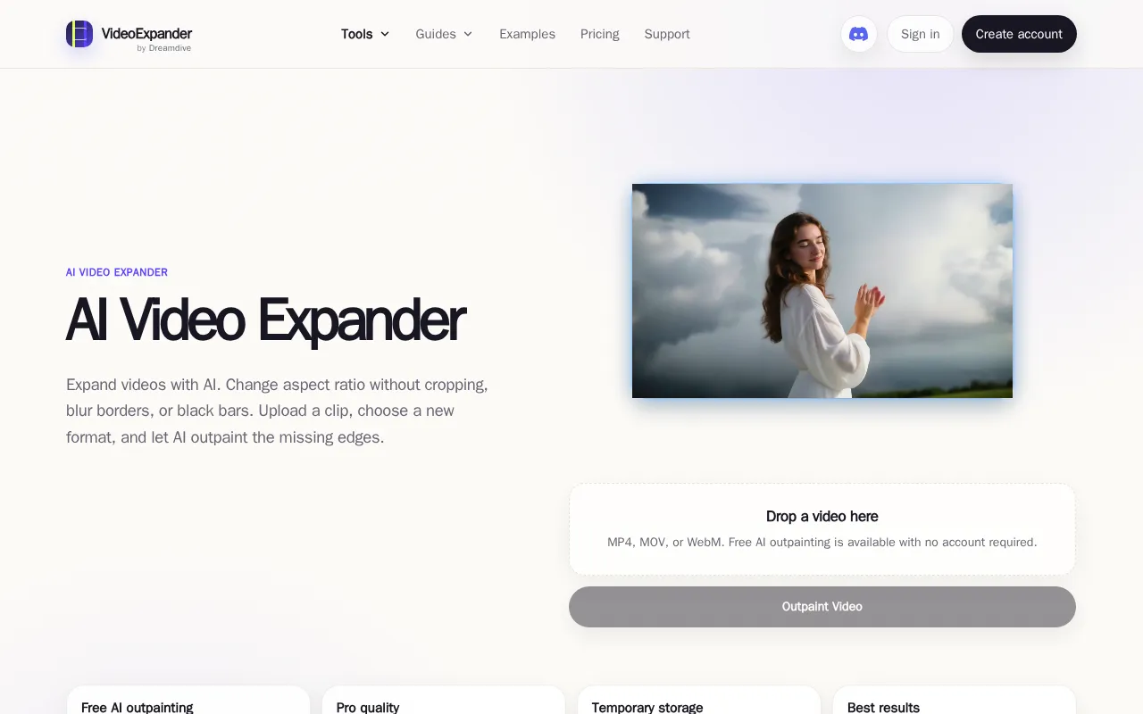 Video Expander — preview screenshot