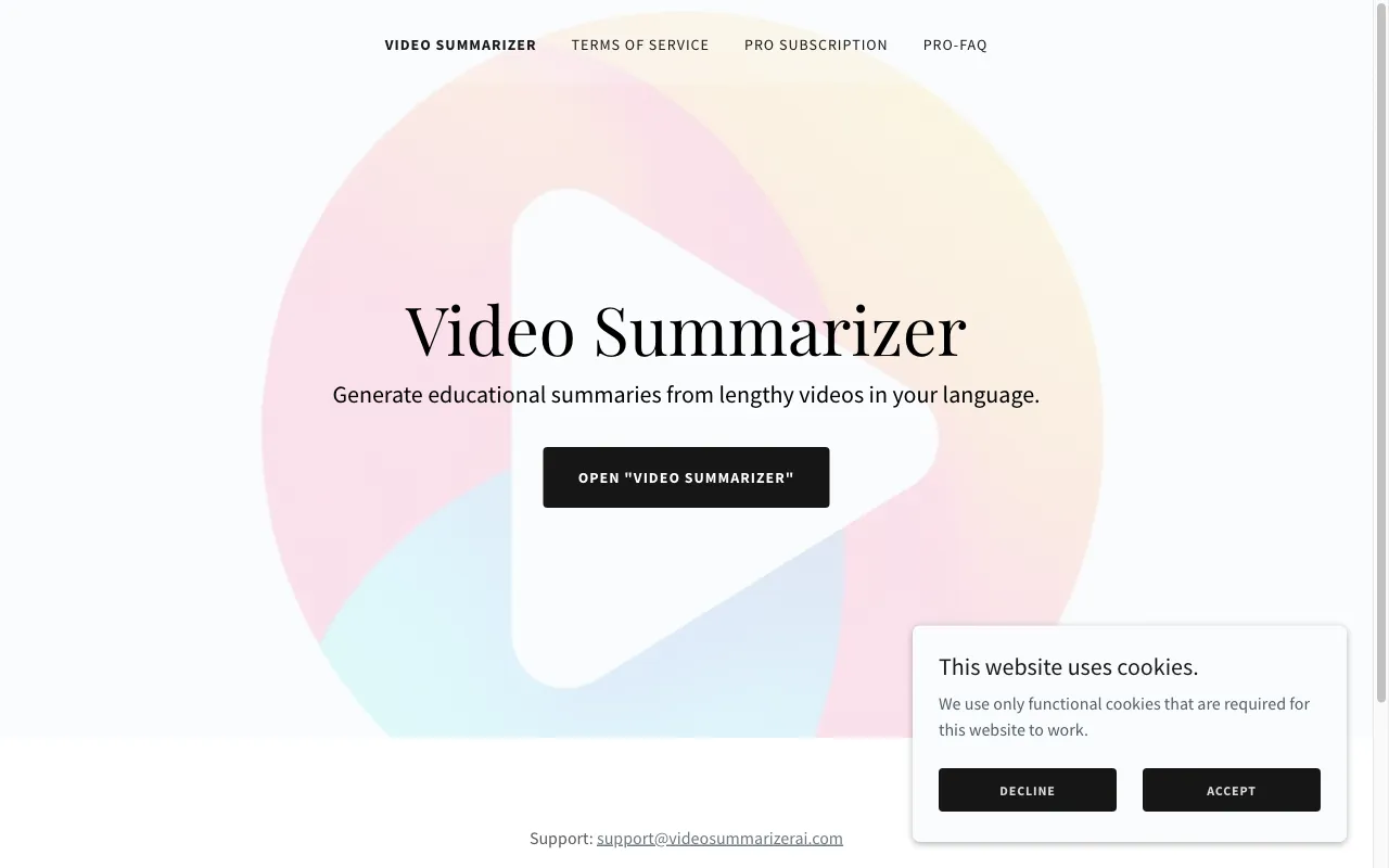 Video Summary AI — preview screenshot