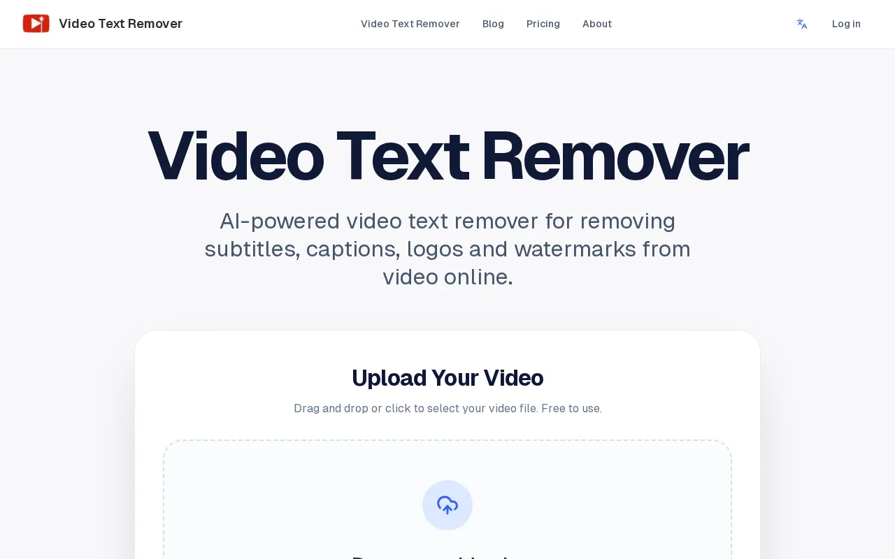 Video Text Remover — preview screenshot