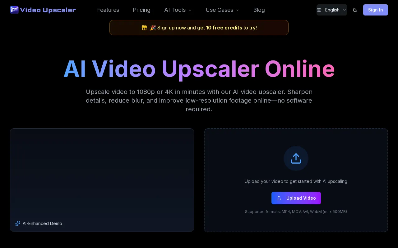 Video Upscaler — preview screenshot