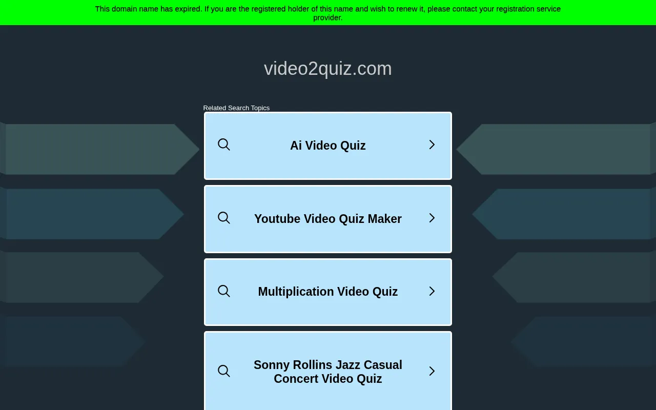 Video2Quiz — preview screenshot