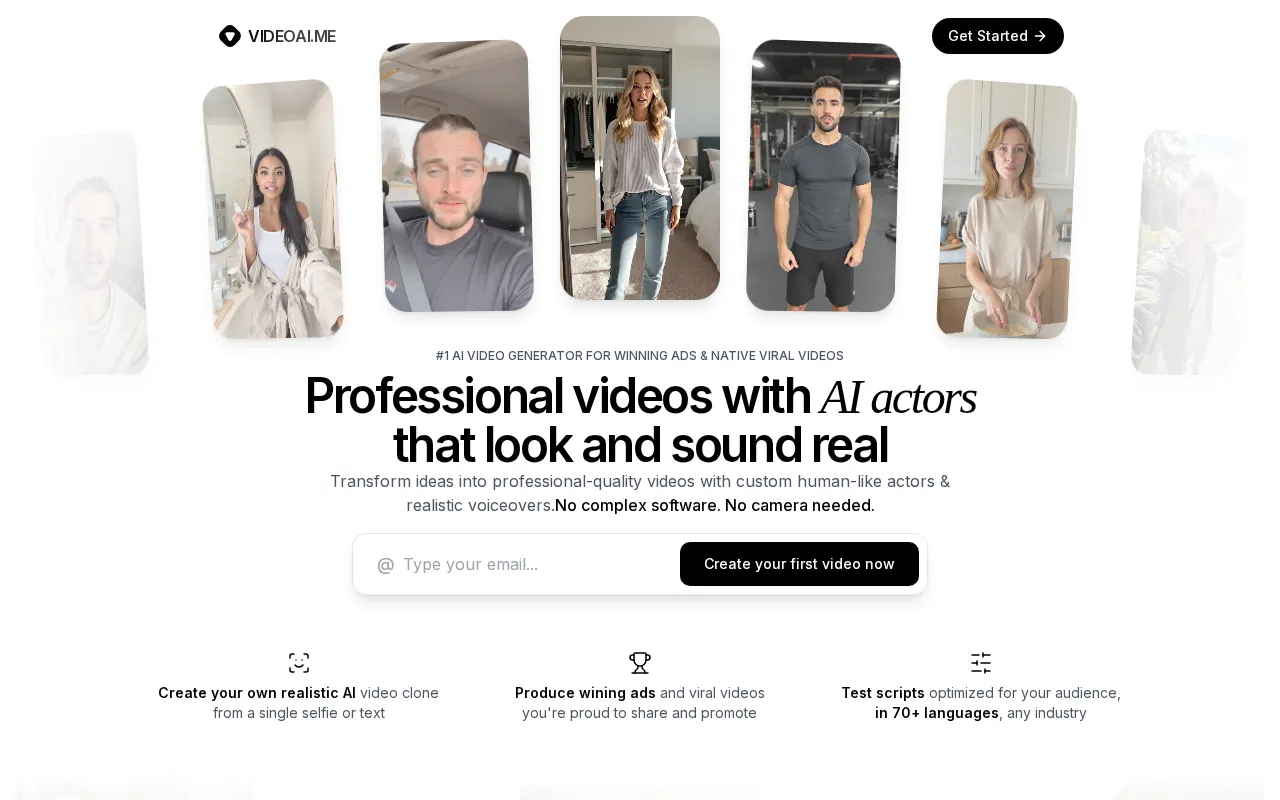 VIDEOAI.ME — preview screenshot