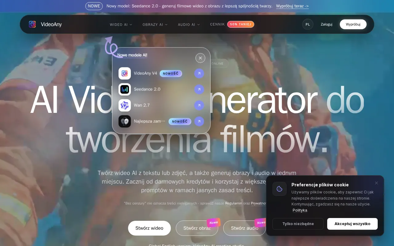 VideoAny.pl — preview screenshot