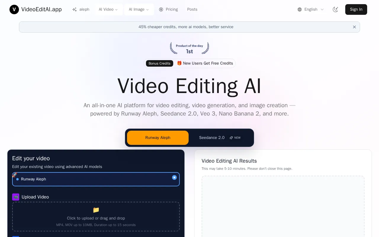 videoeditai.app — preview screenshot
