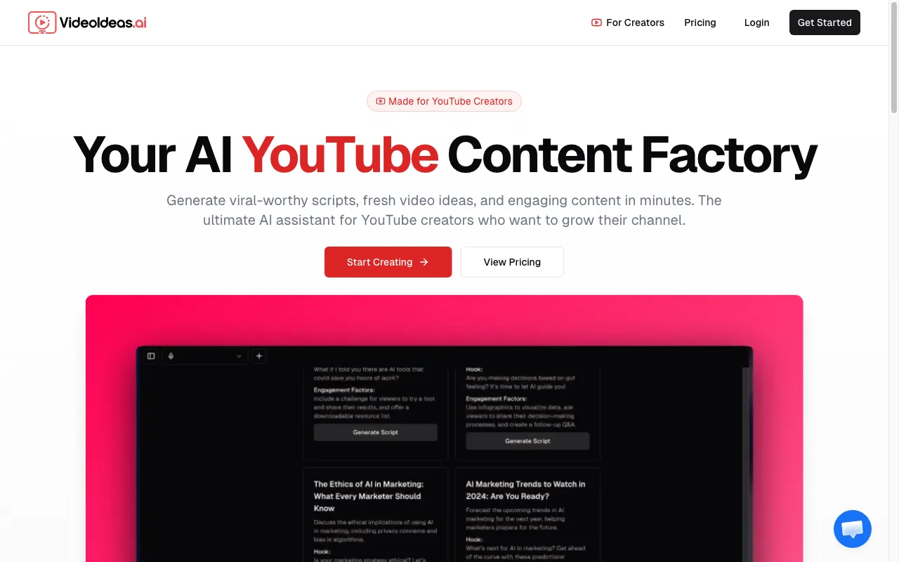 VideoIdeas.ai — preview screenshot