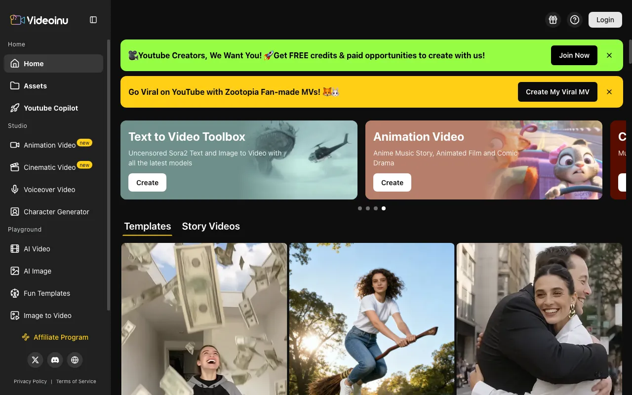 Videoinu — preview screenshot