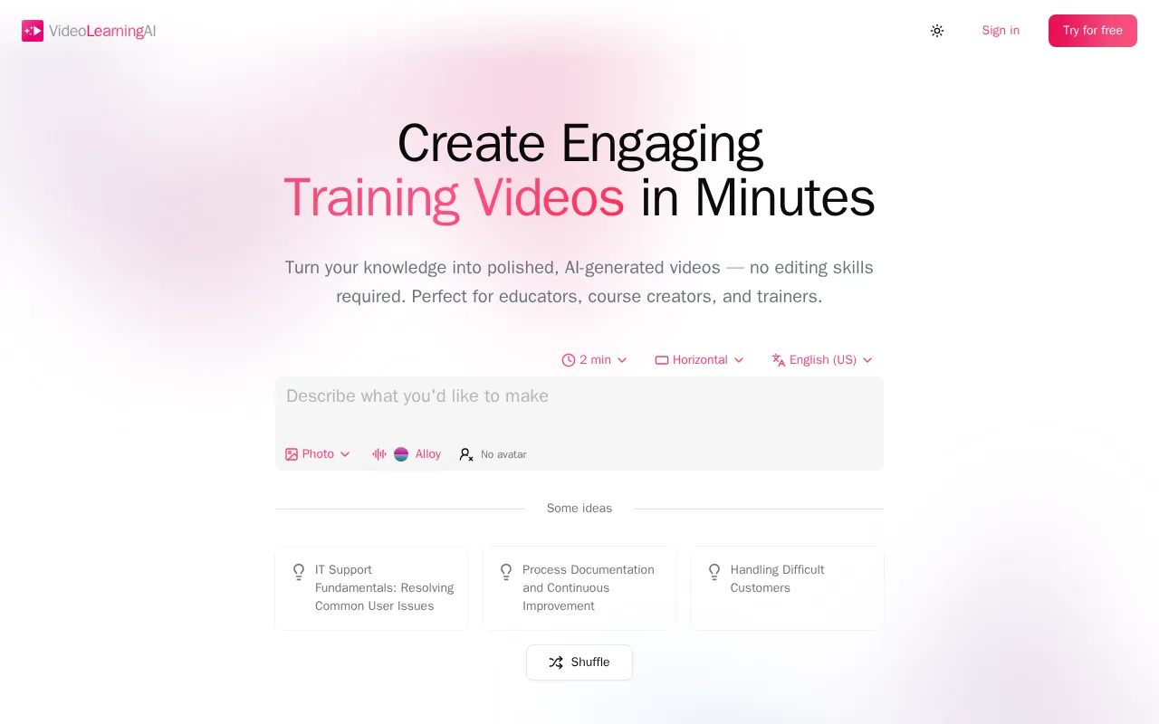 VideoLearningAI — preview screenshot