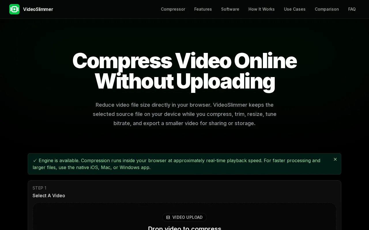 VideoSlimmer — preview screenshot