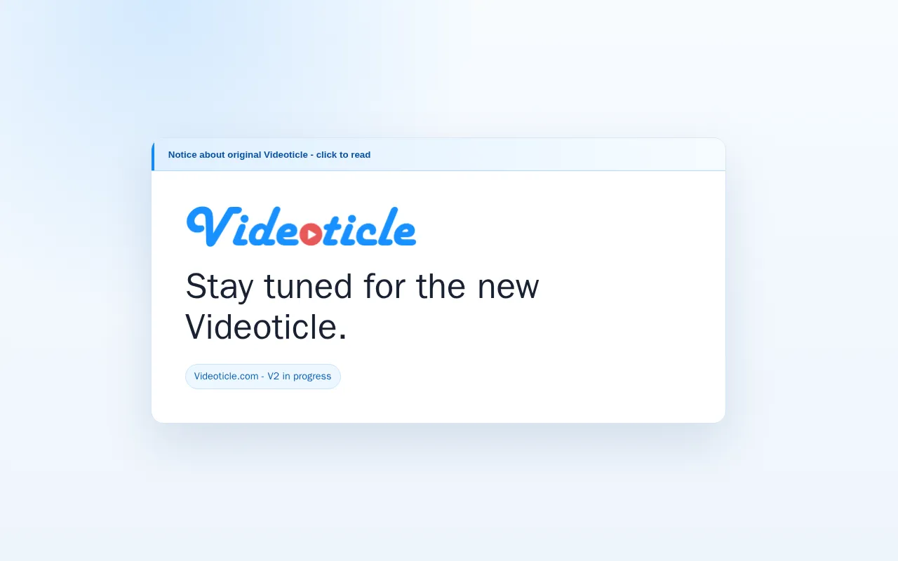 Videoticle — preview screenshot