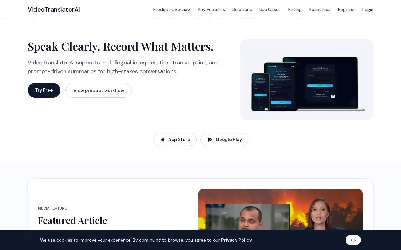 VideoTranslator.ai — preview screenshot