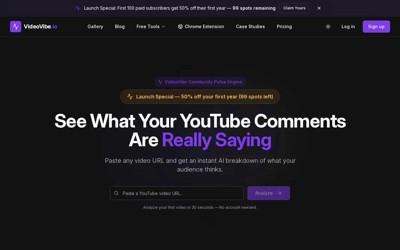 VideoVibe.io — preview screenshot