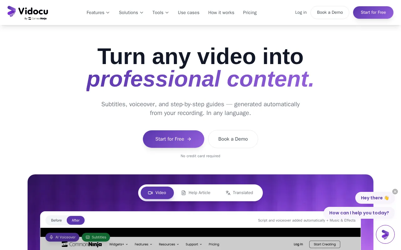 Vidocu — preview screenshot
