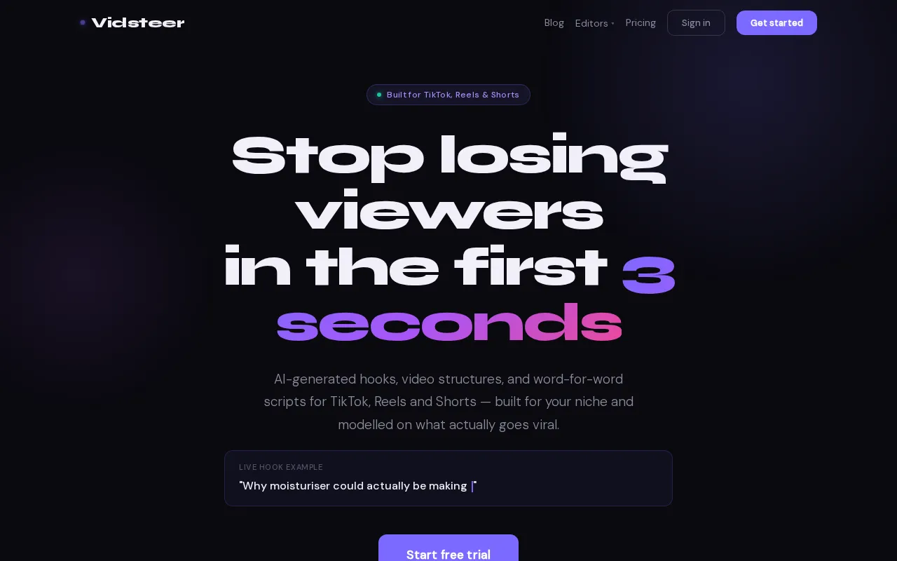 Vidsteer — preview screenshot