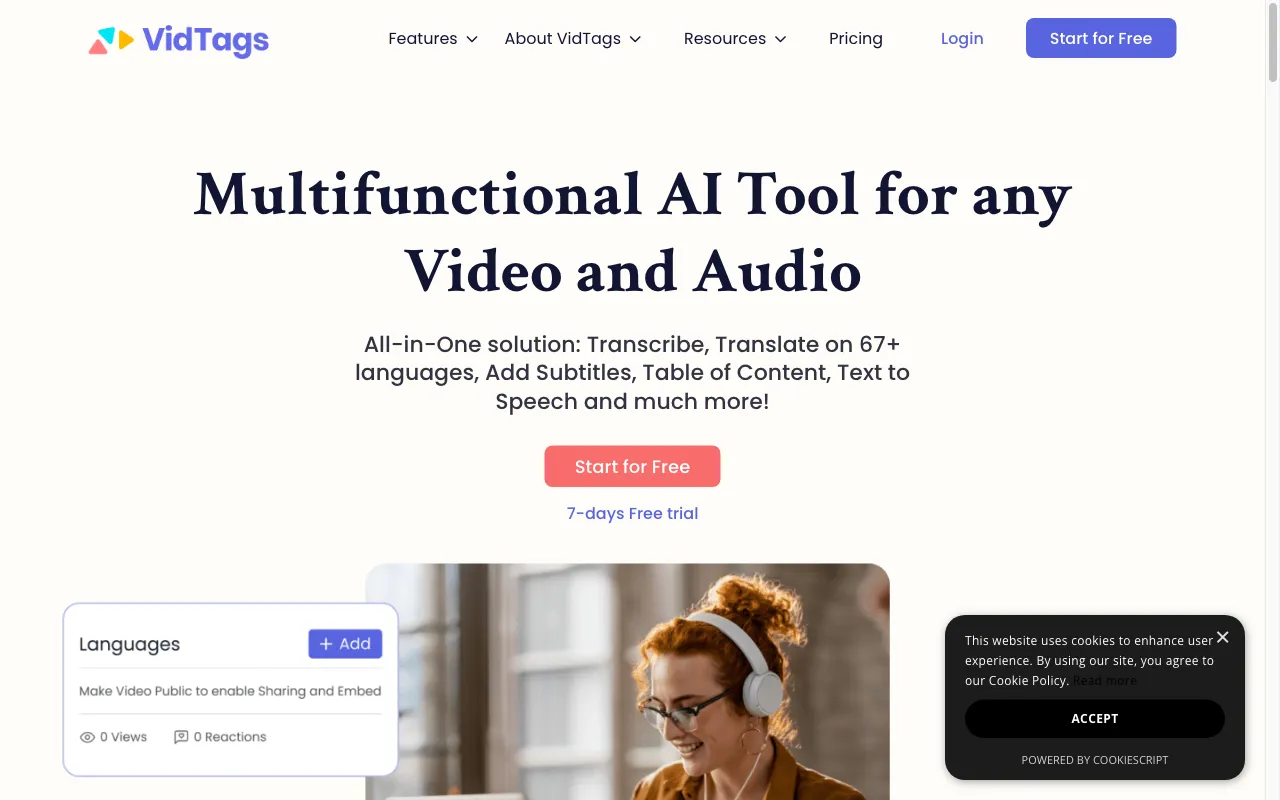vidtags.com — preview screenshot