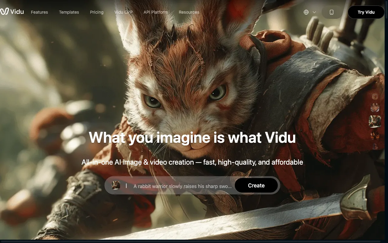 Vidu AI — preview screenshot