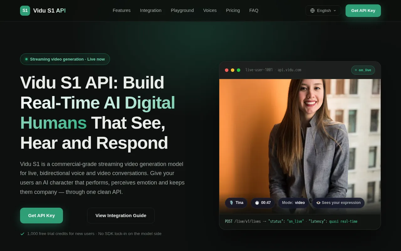 ViduS1 API — preview screenshot