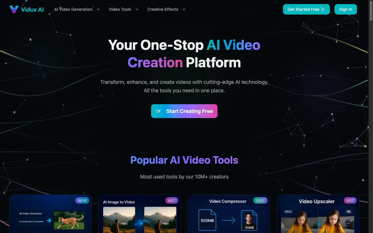 Vidux AI — preview screenshot