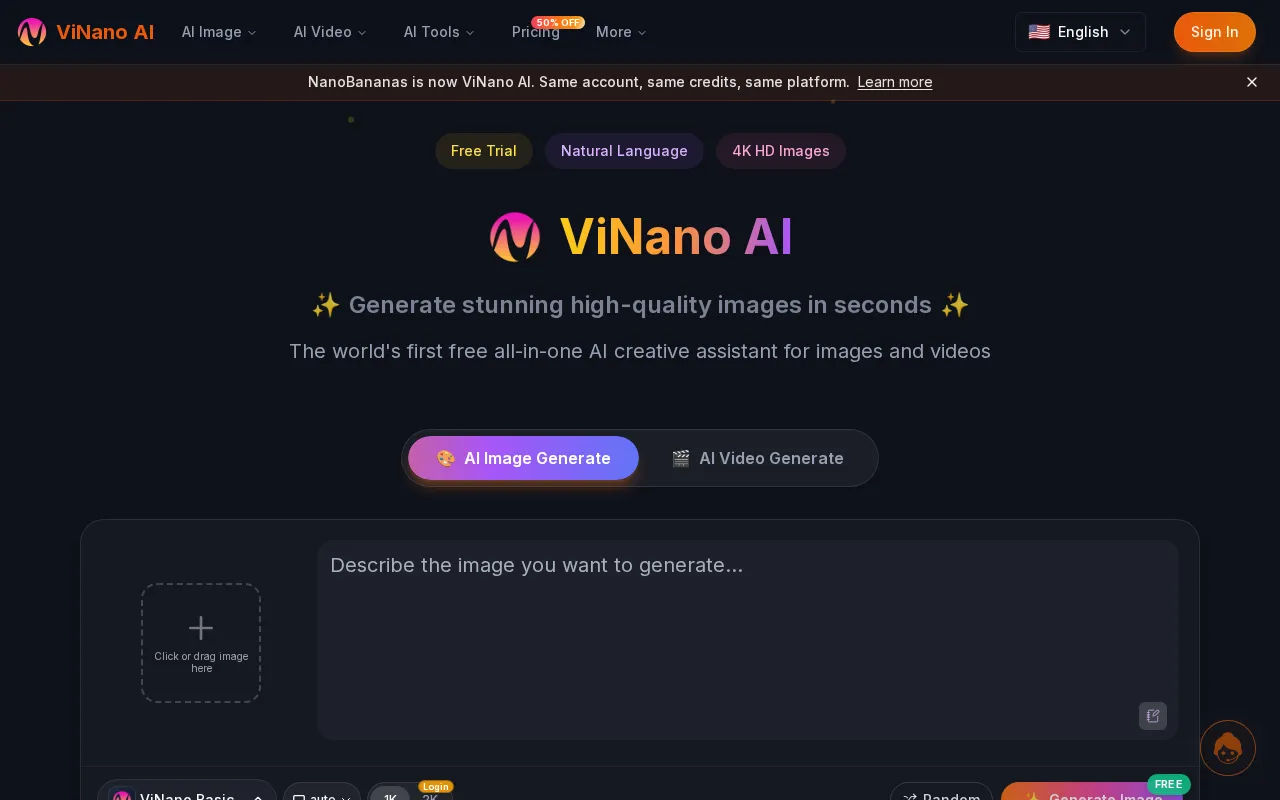 ViNano AI — preview screenshot