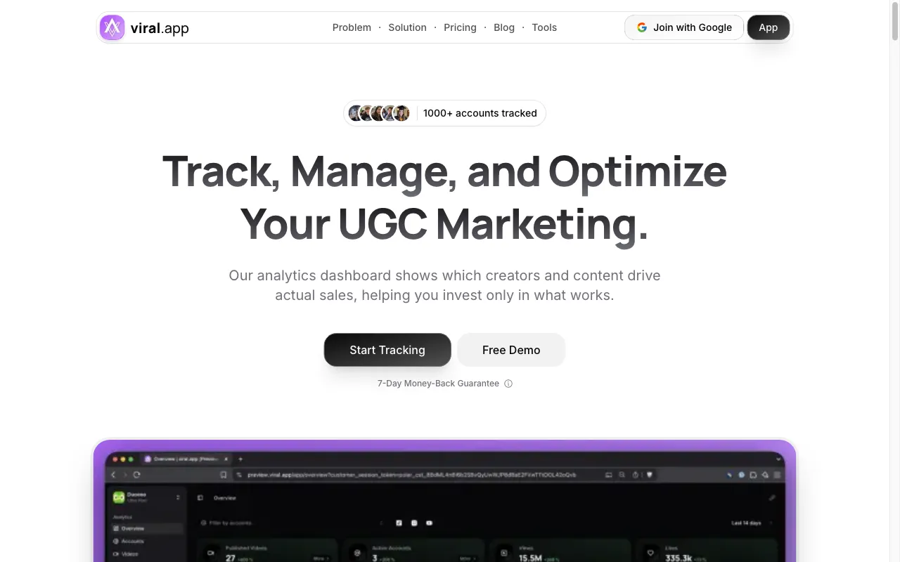 viral.app — preview screenshot