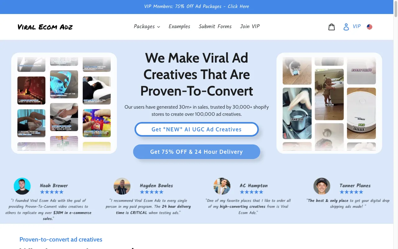 Viral Ecom Adz — preview screenshot