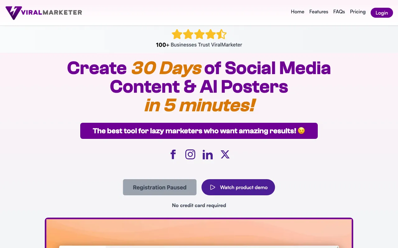 ViralMarketer — preview screenshot
