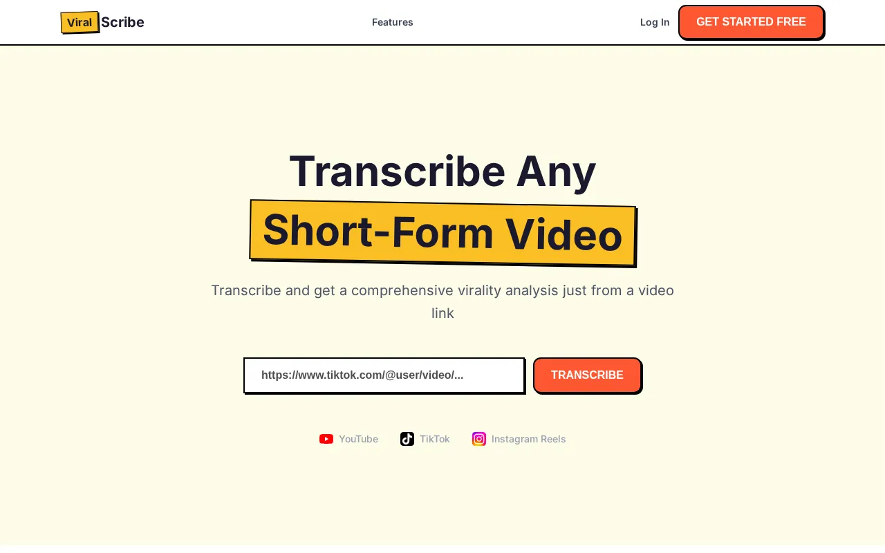 ViralScribe — preview screenshot
