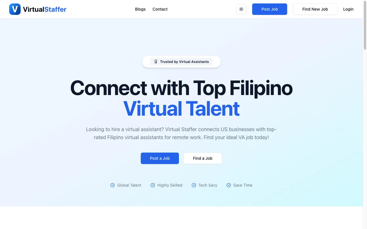 Virtual Staffer PH — preview screenshot