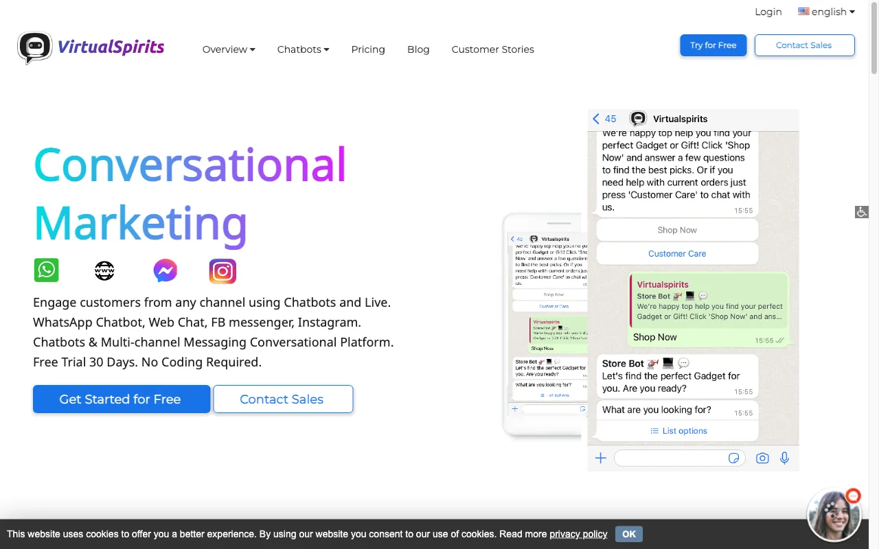 virtualspirits.com — preview screenshot