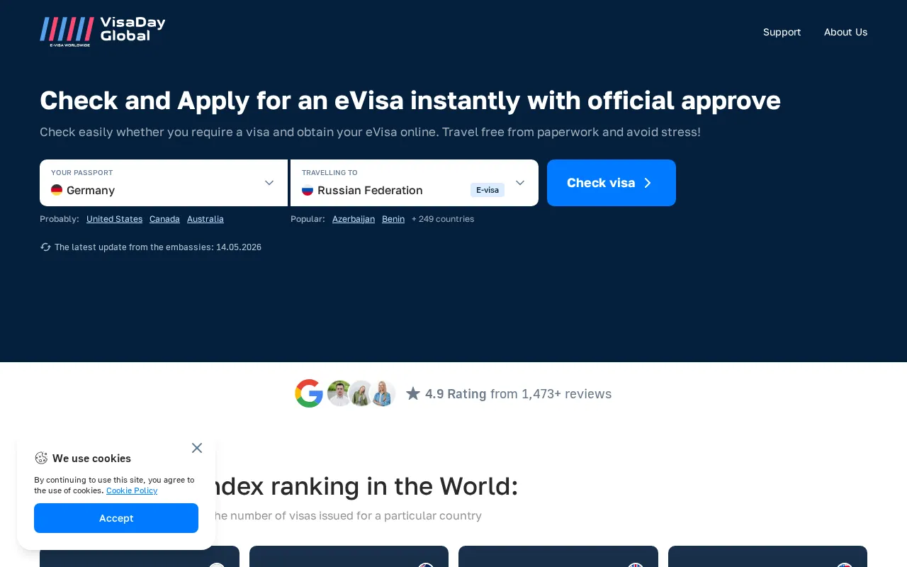 Visabot — preview screenshot