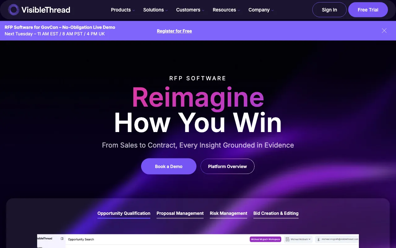 visiblethread.com — preview screenshot