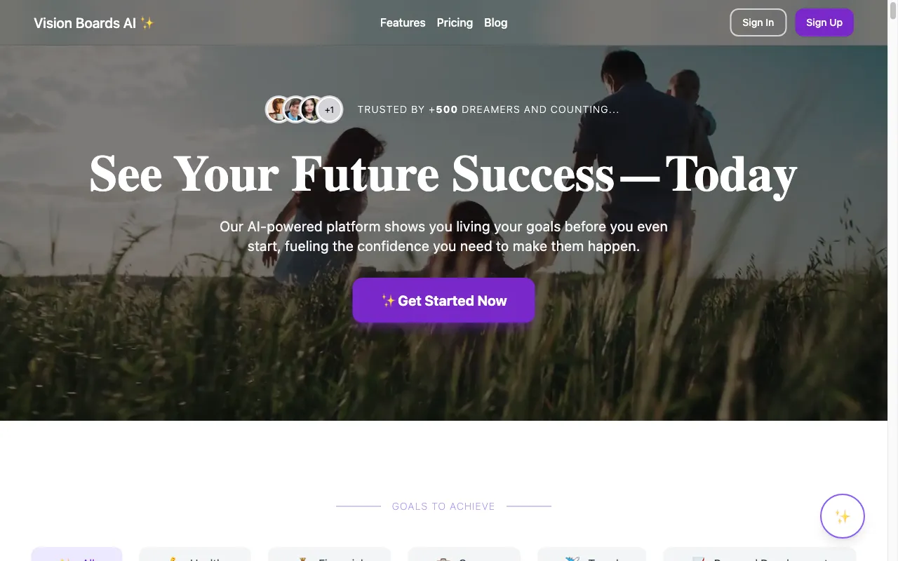 Vision Boards AI — preview screenshot