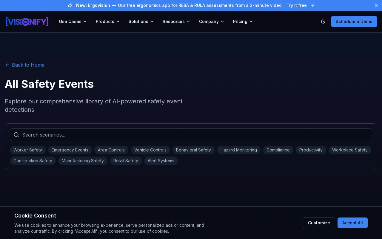 Visionify Factory Vision Solutions — preview screenshot