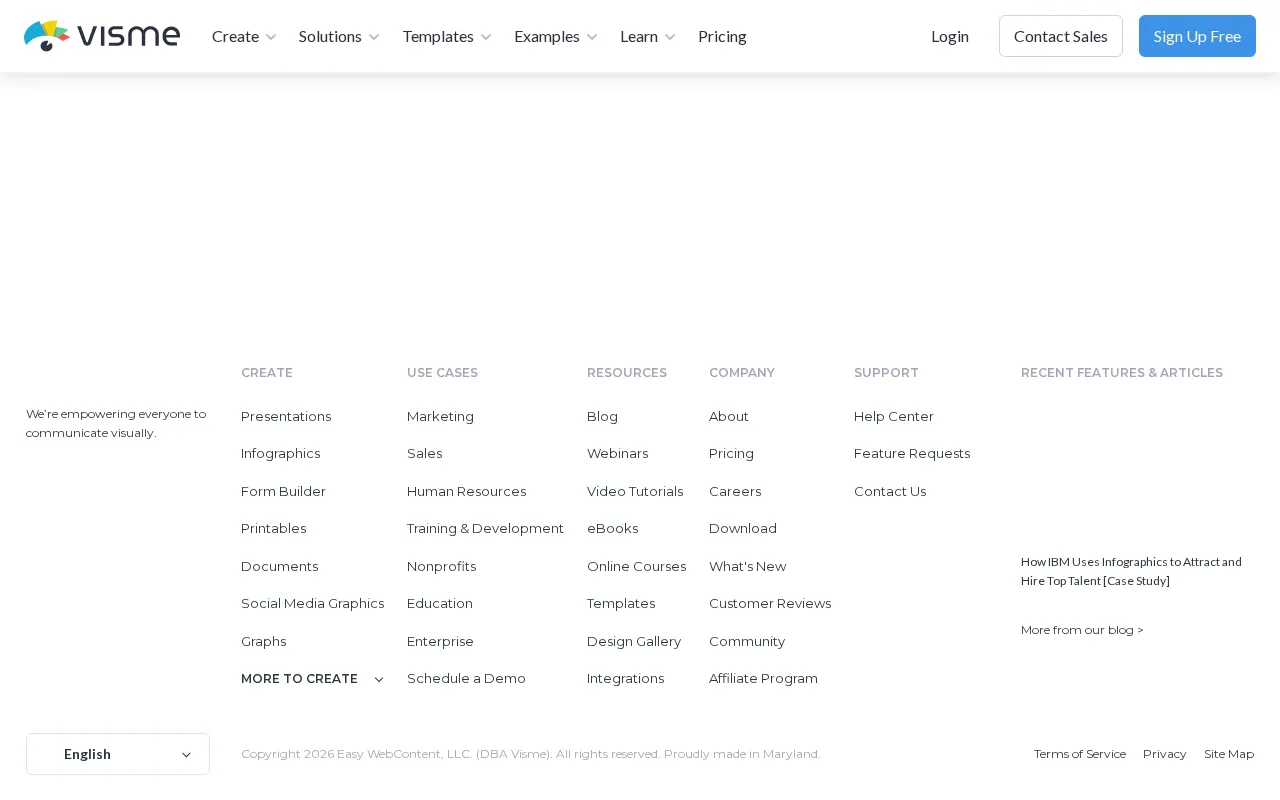 Visme — preview screenshot