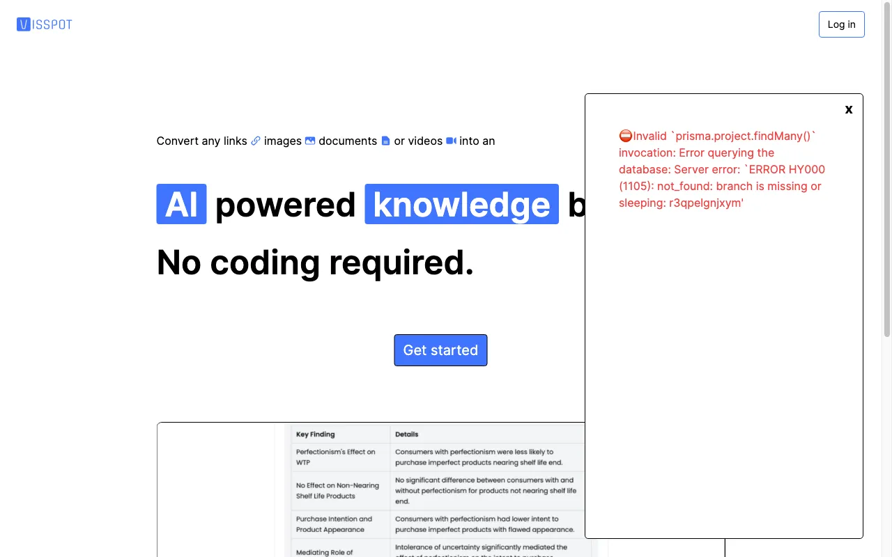 Visspot — preview screenshot