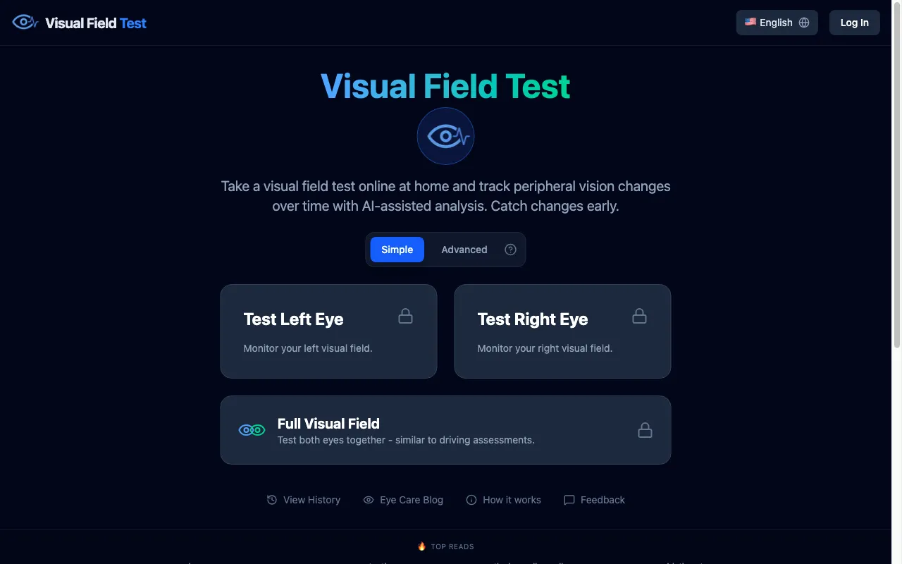 Visual Field Test — preview screenshot