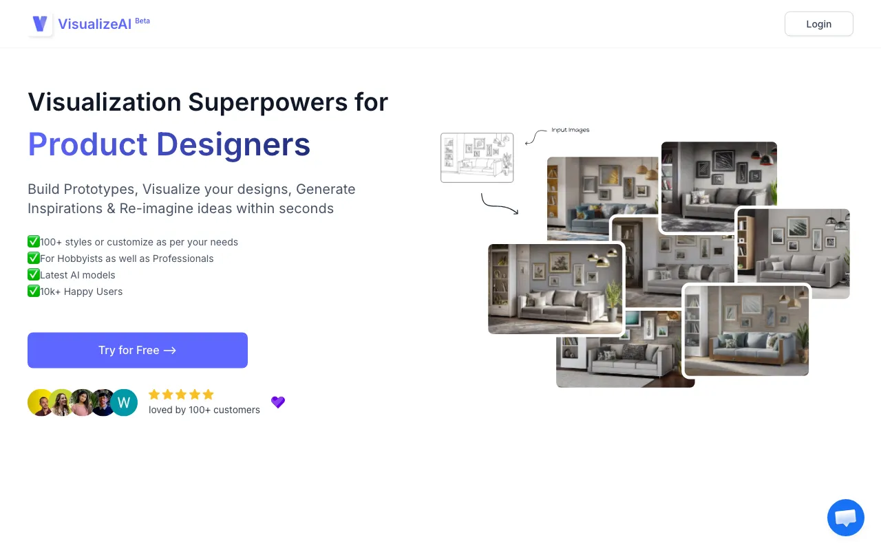 Architecture and Interior Design AI Tool | Visualize AI — preview screenshot
