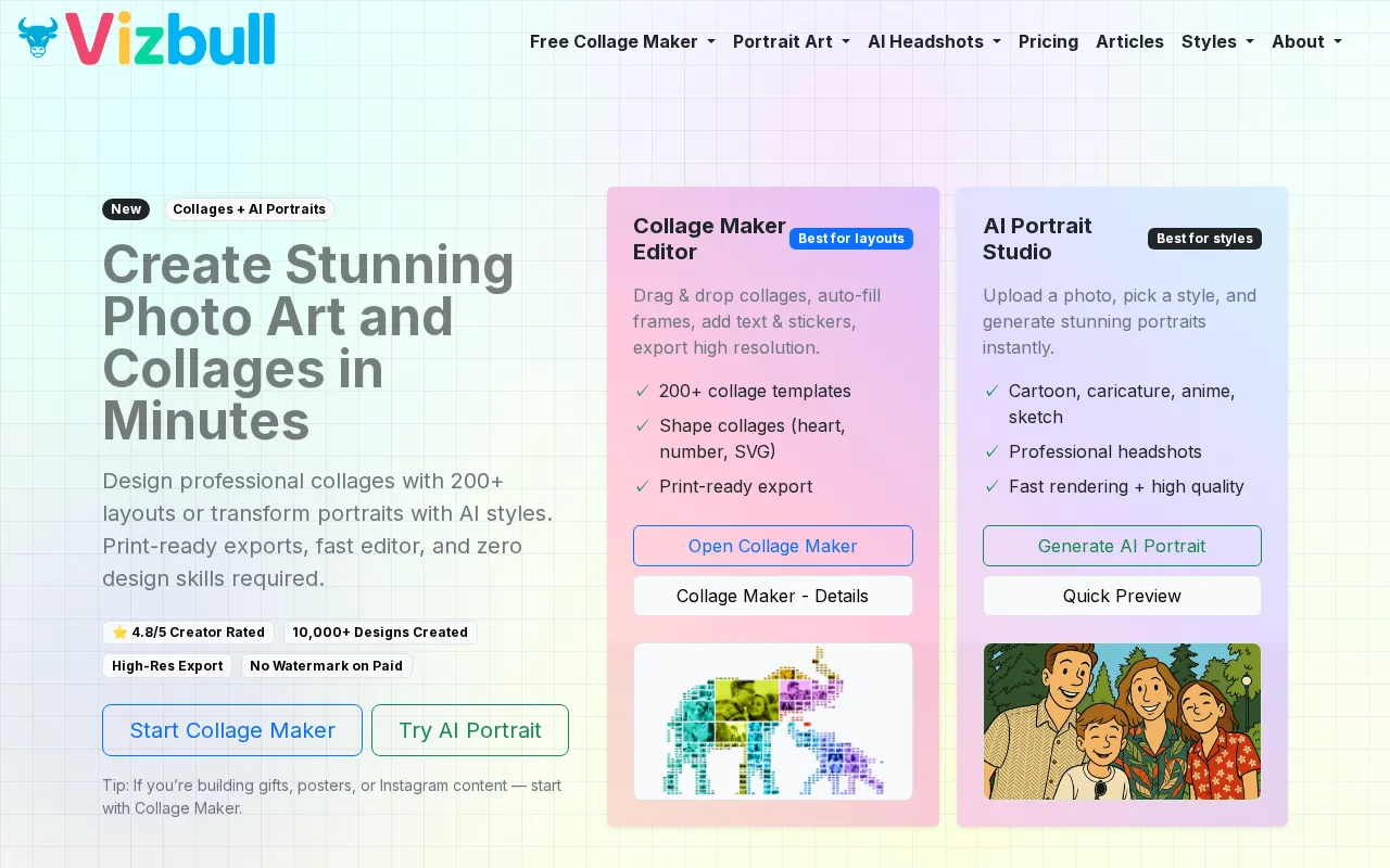Vizbull — preview screenshot